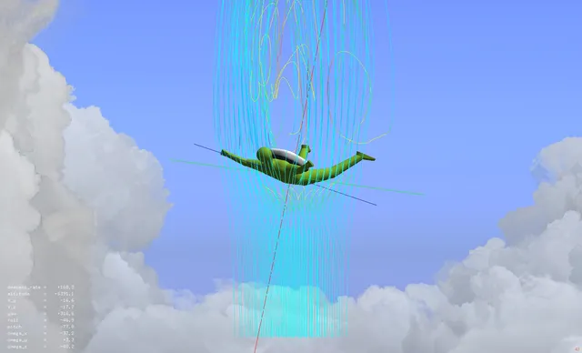 Sky Diving Visualization